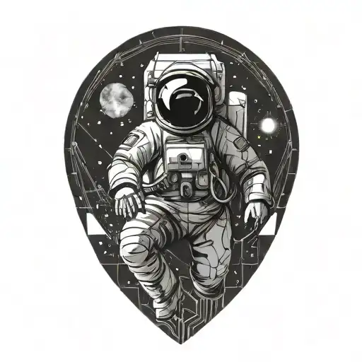 Starset Cosmos With Astronaut Floating In Space With A Starter Band Logo