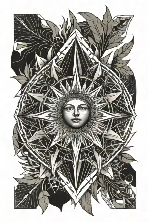 Creative Interpretation Of The Sun