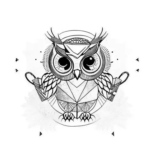 Owl Playing Trumpet