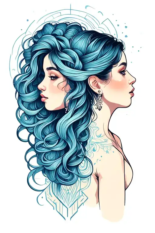 Gemini Sisters Hair Tangled