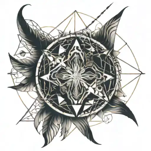 Twin Flame Symbol Incorporating Elements