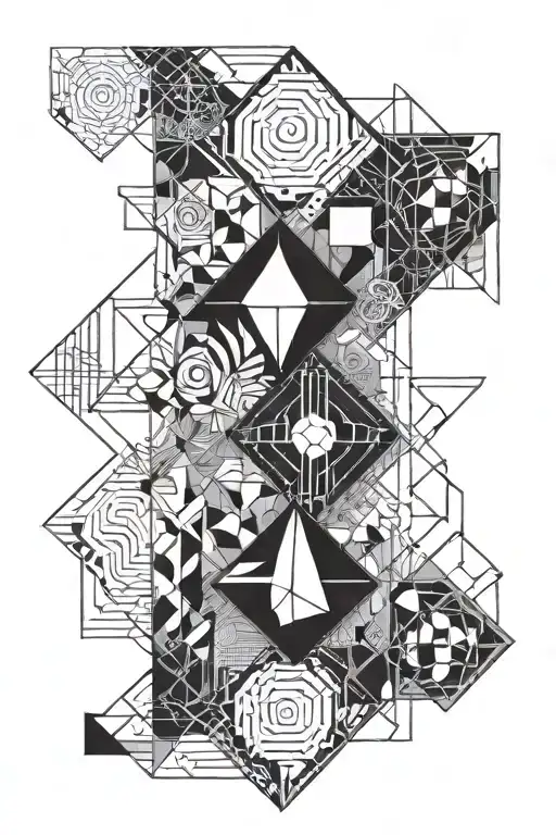 Geometric Design Combining Elements