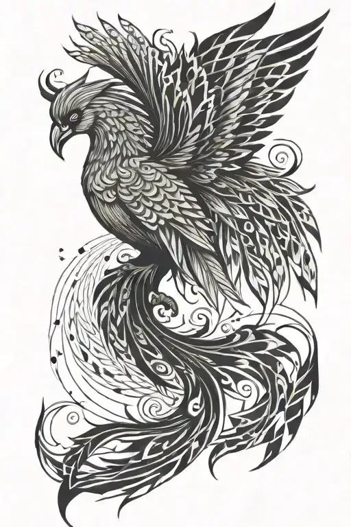 Phoenix With A Long Tail