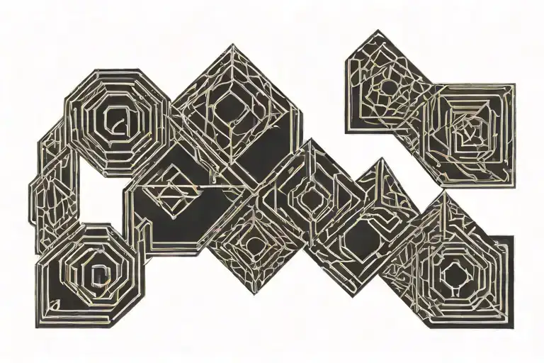 A Simple But Unique Band Tattoo Design