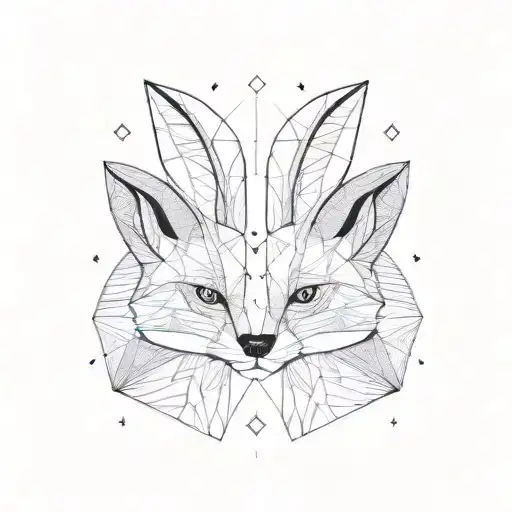 A Fox And A Rabbit In Love