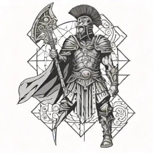 Design Roman Warrior