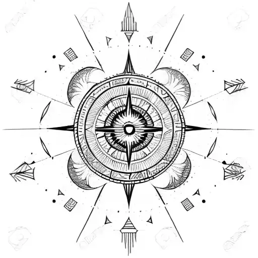 Constellation Sun Moon Polynesian Travel Adventure Compass