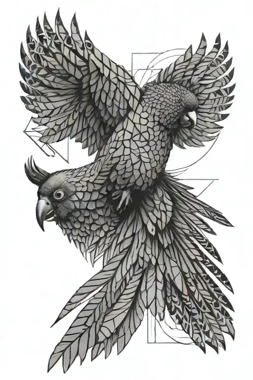 Black Cockatoo Flying