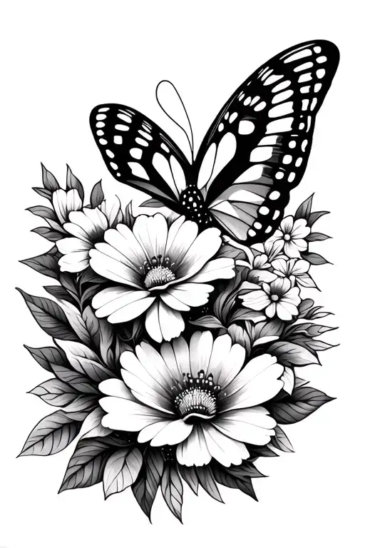 Butterfly Mandela Flowers