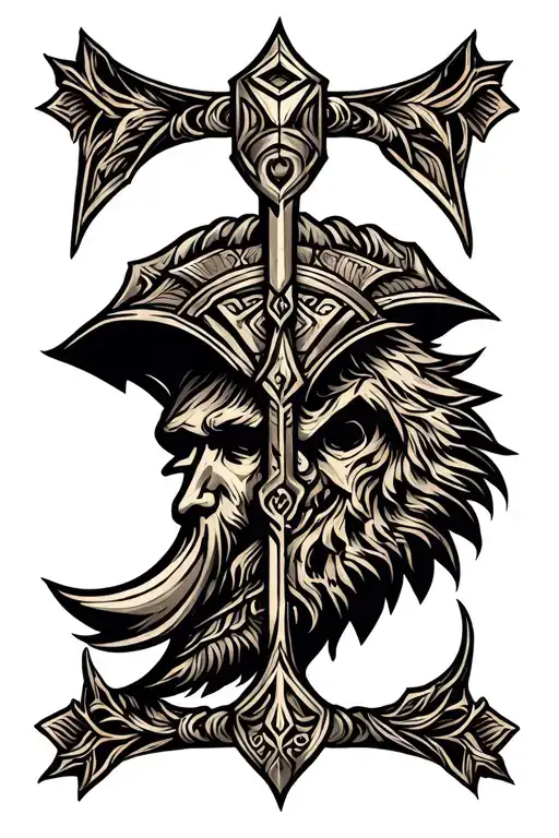 Viking Ornamental Arms Tattoo Design