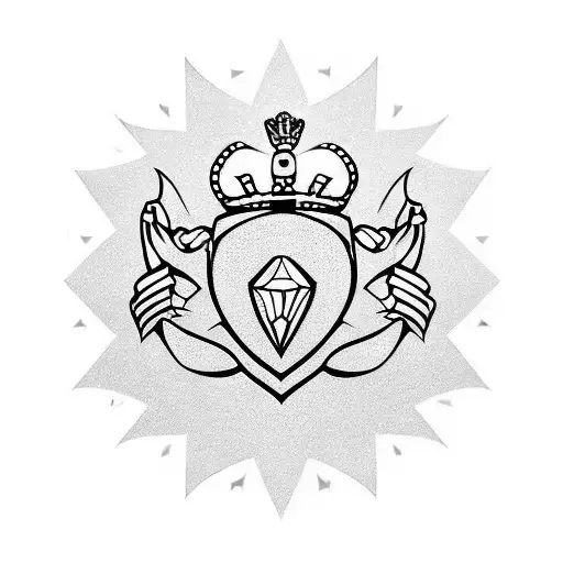 Claddagh Symbol Disco Ball