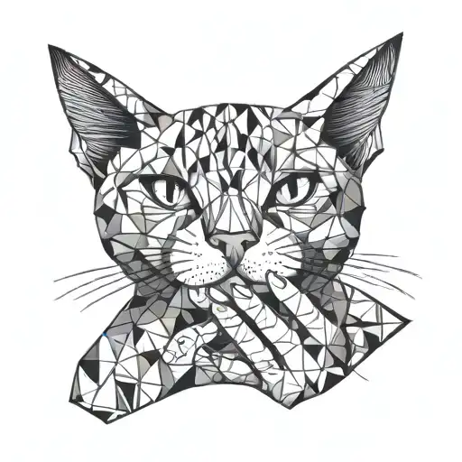 Cat Biting Hand Holding