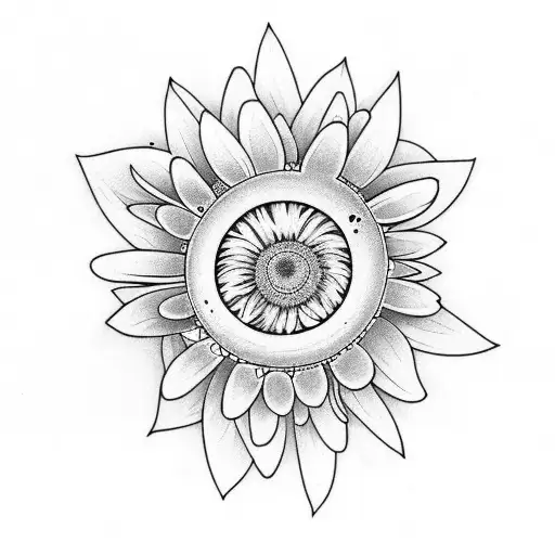 Moon With Daisy And Note