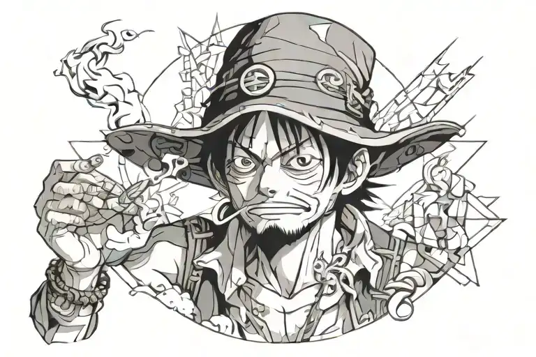 Luffy Smoking