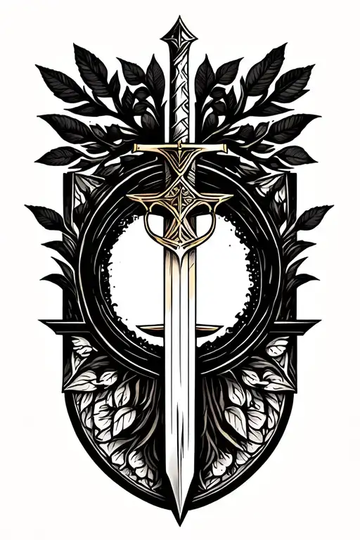 The Tree Of Life That Is Rooted In Loyalty And Honesty-the Sword Of Justice-the Architect-