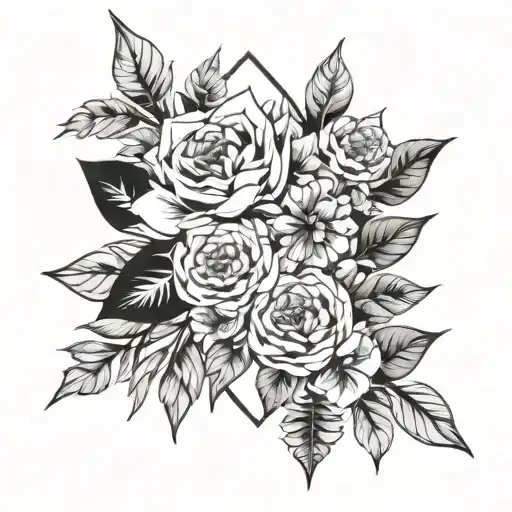 Watercolor Flower Bouquet