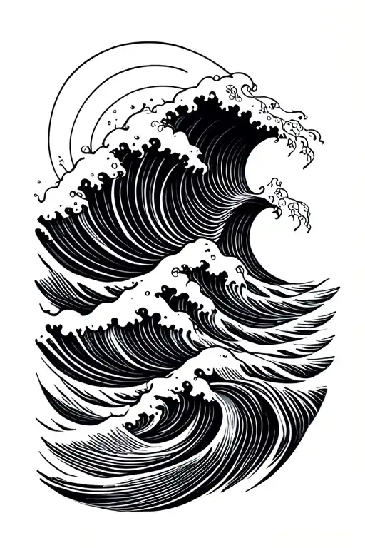 Geometric Sea Wave