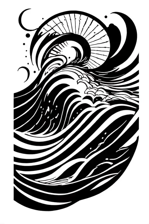 Geometric Sea Wave