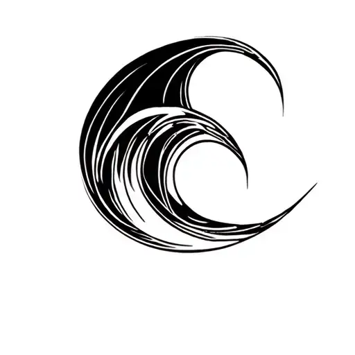 Sea Wave Forming The Shape