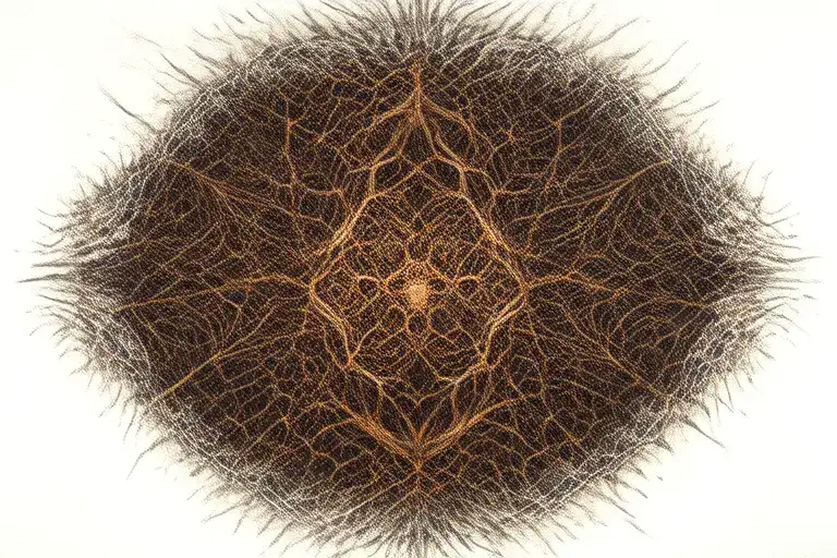 Honeycomb With Spider Webs