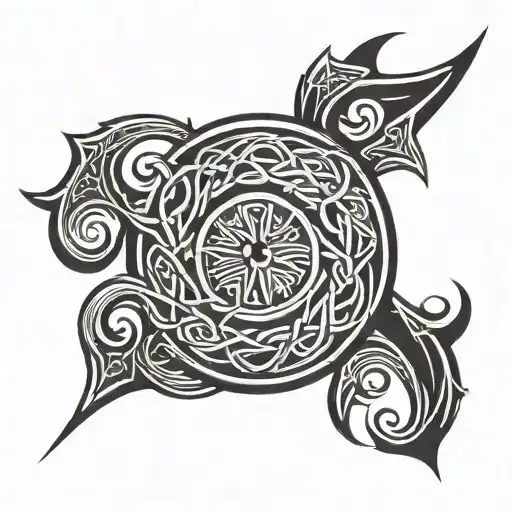 Male Celtic Tribal Sun