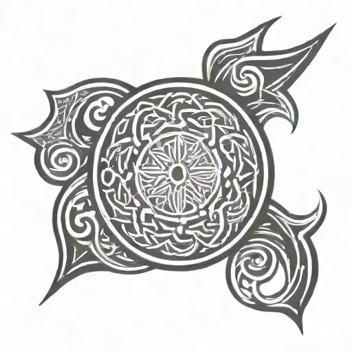 Male Celtic Tribal Sun
