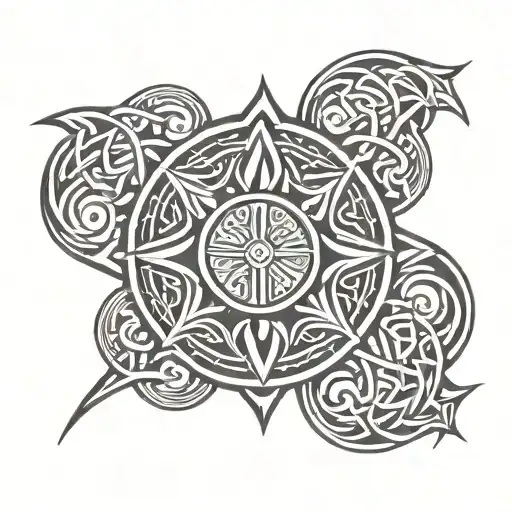 Male Celtic Tribal Sun