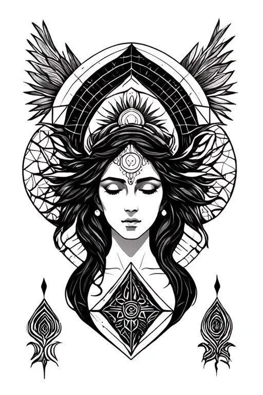 Triple Goddess Forearm