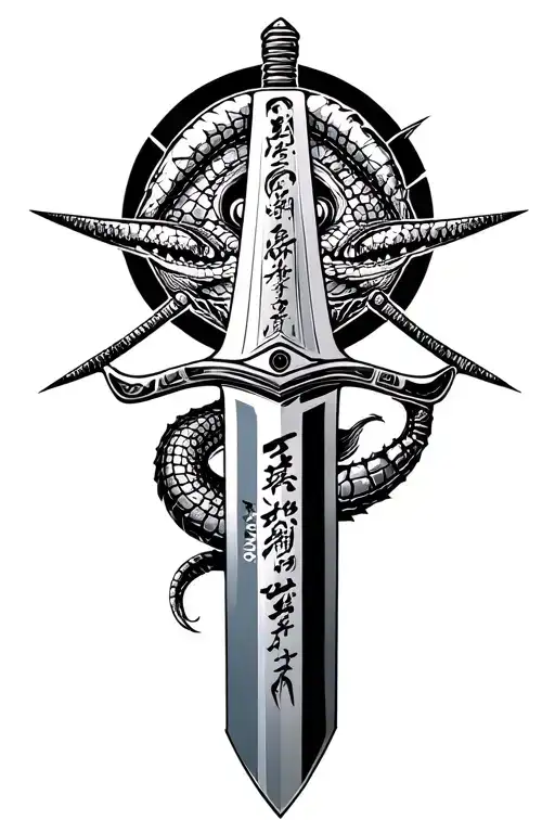 Alligator Samurai Sword