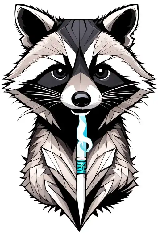 Racoon Smoking Joint