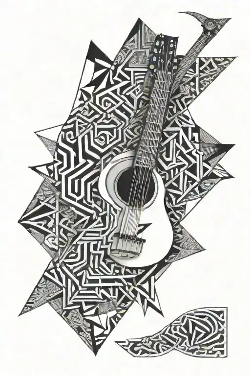 Geometric Guitar Neck