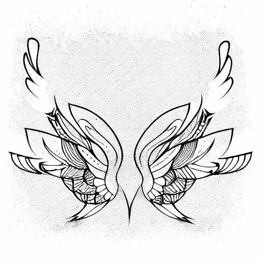 Wide Spread Wings Bird