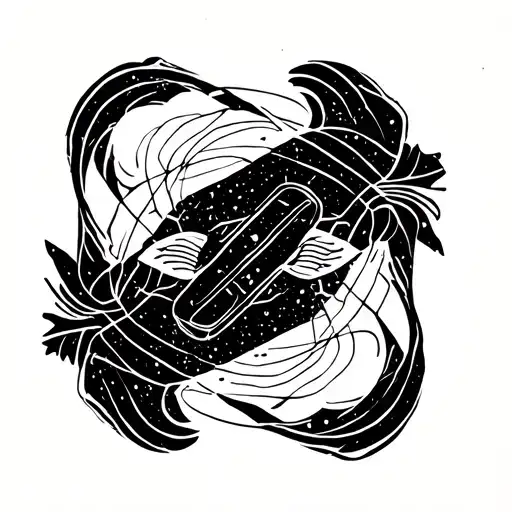 Chaos Sign Combined With Pisces Astrological Symbol
