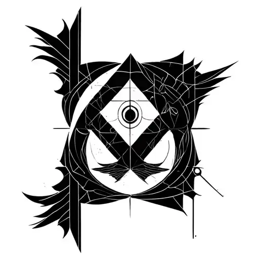 Chaos Sign Combined With Pisces Astrological Symbol