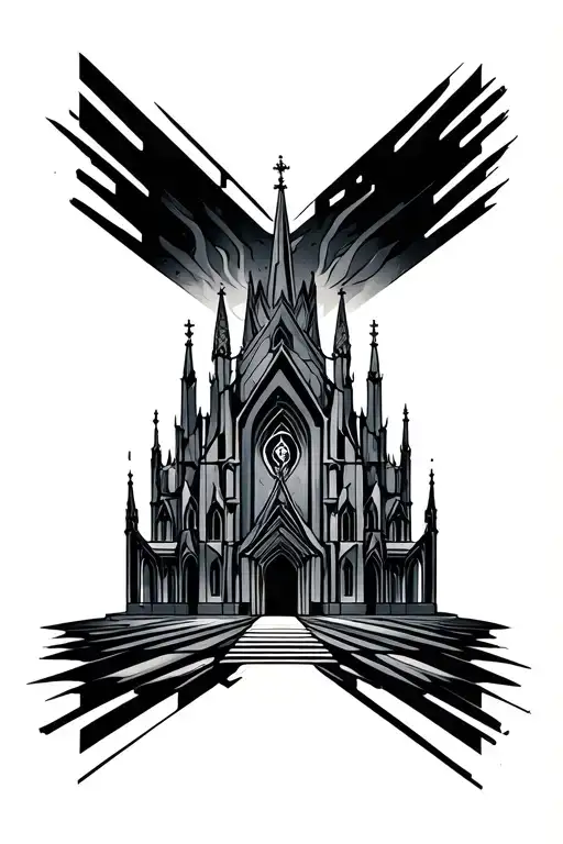 Burning Cathedral Wrapped Around Wrist