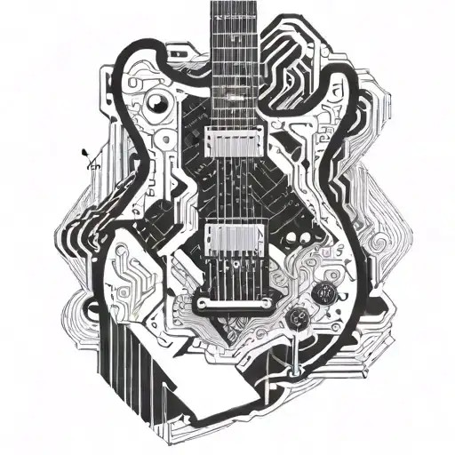 Electric Guitar And Computer Science And Cybersecurity