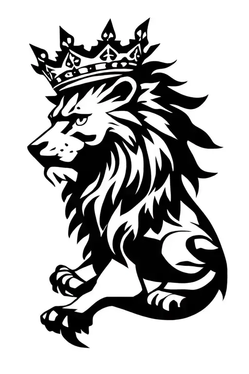 Scottish Lion With A Crown