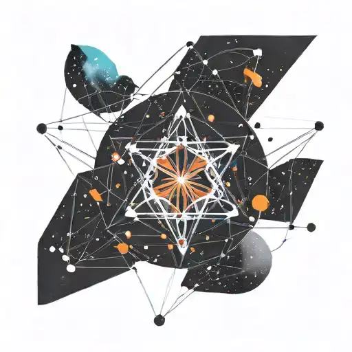 Universe Galaxy Atom Symbol