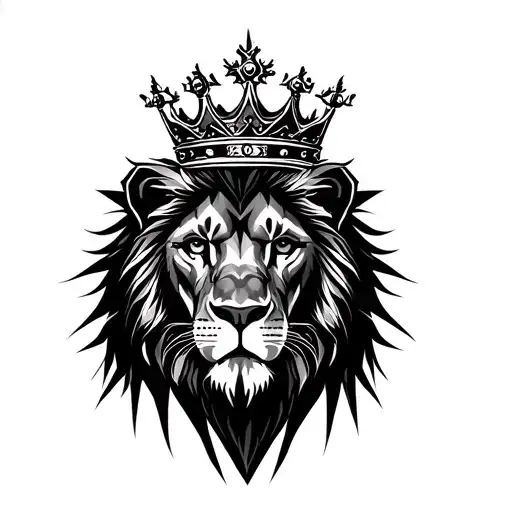 Lion Wearing A Crown