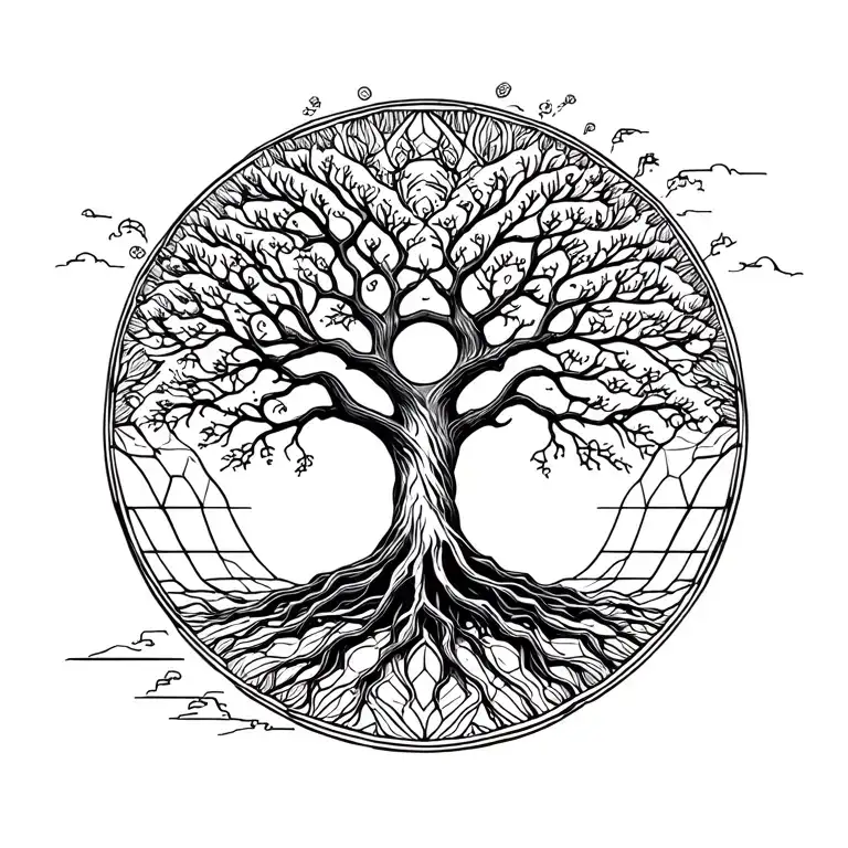 Sempiternal Logo And Tree Growing From It The Path Of Life
