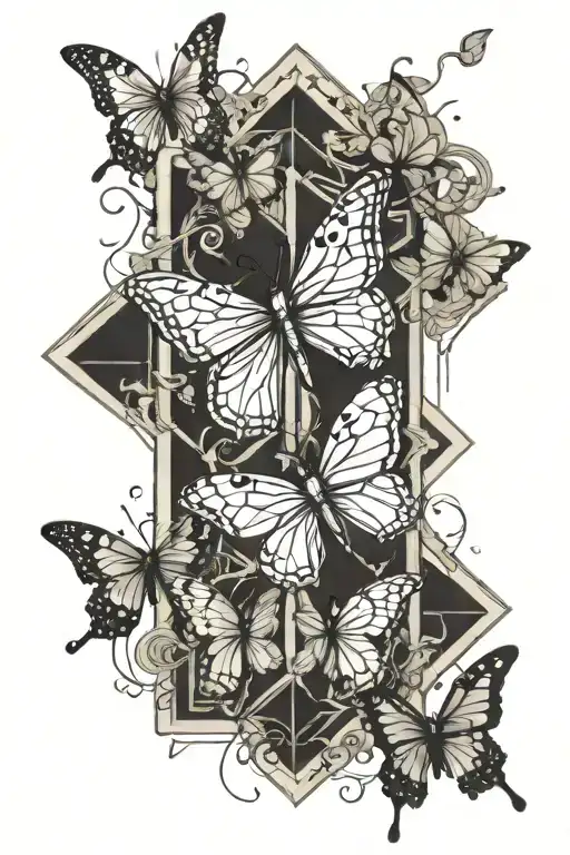 Cross With Butterflies Wrapping Around