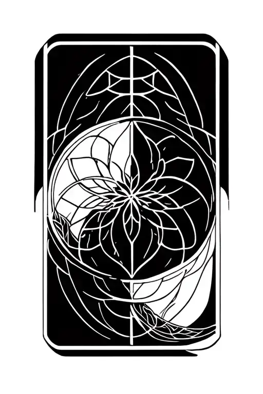 Ying Yang Flower Of Life