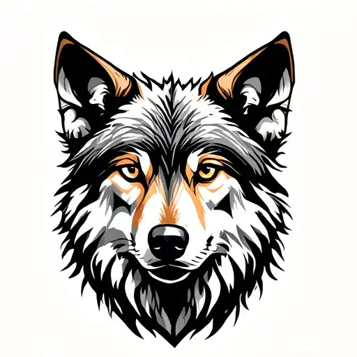 Wolf In Sheep Skin With A Consuming Nature Background