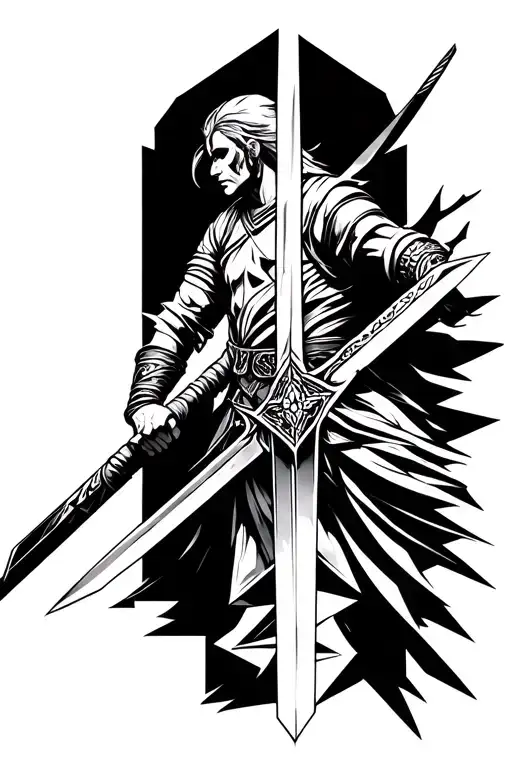 Warrior Wielding A Sword