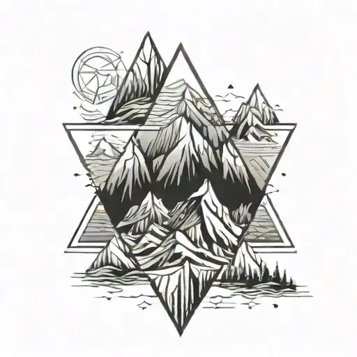 Geometric Mountain Triangle
