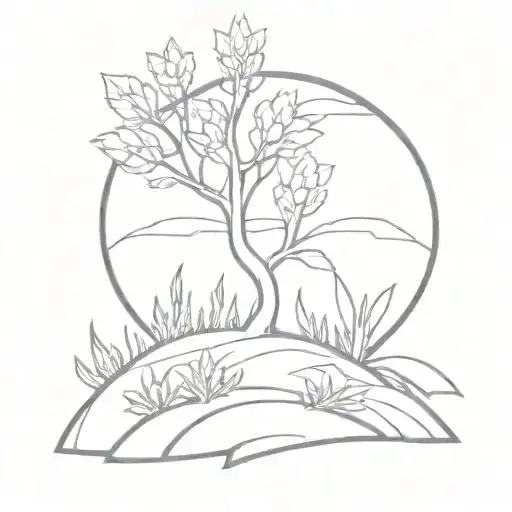 Burning Bush From The Story Of Moses