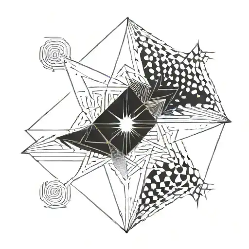 Seven Pointed Start Straight Line