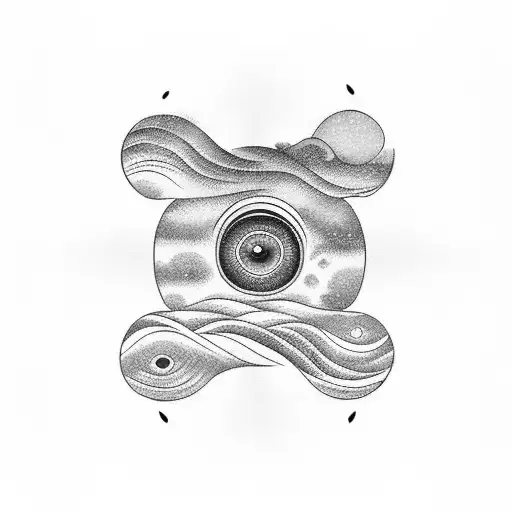 Eye Ocean Wave Sunset