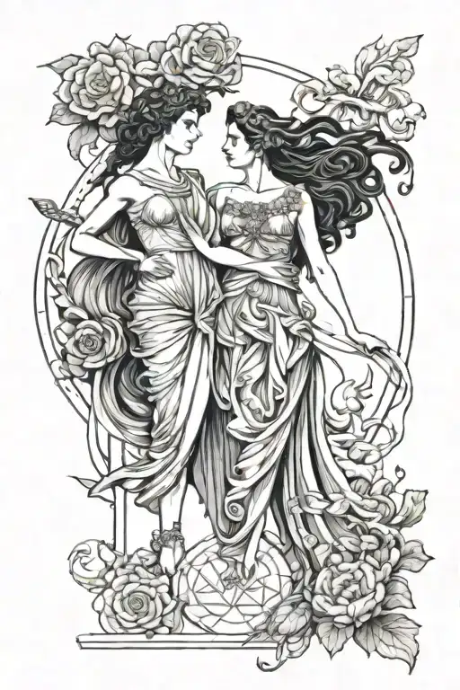 Hades And Persephone Greek Goddess Fully Body