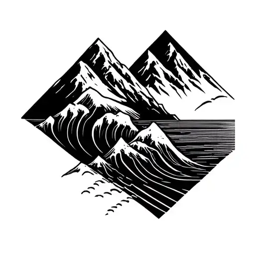 Mountain And Wave